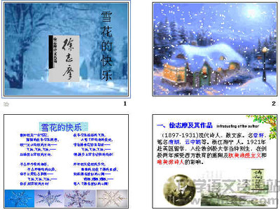 《雪花的快乐》ppt1